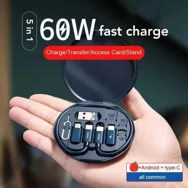 60W Fast Charging Multi-function Charging Cable kit