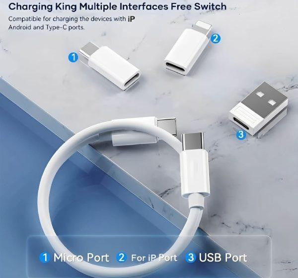 60W Fast Charging Multi-function Charging Cable kit